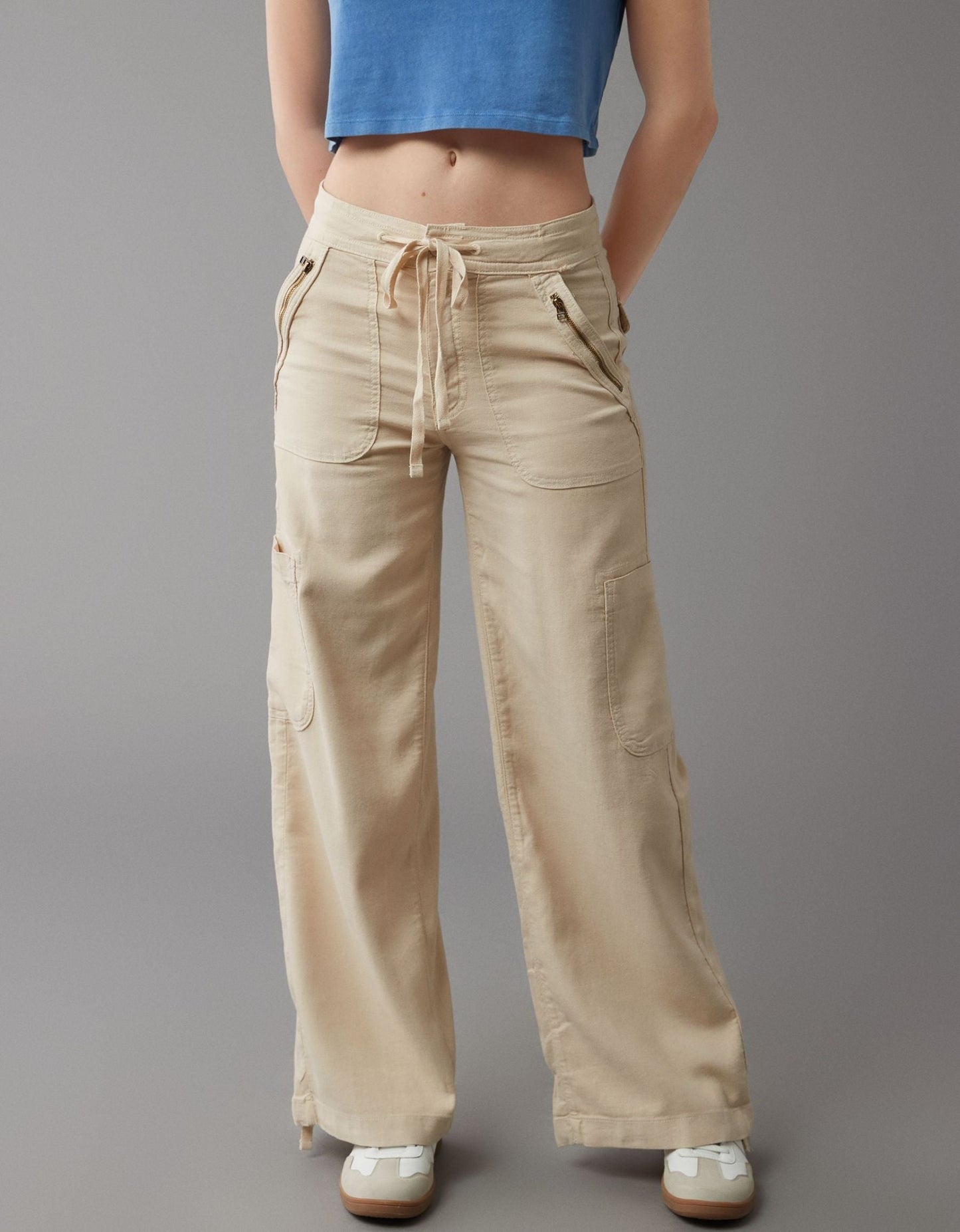 🔥Vente à chaud🔥 Pantalon cargo à jambes larges en lin