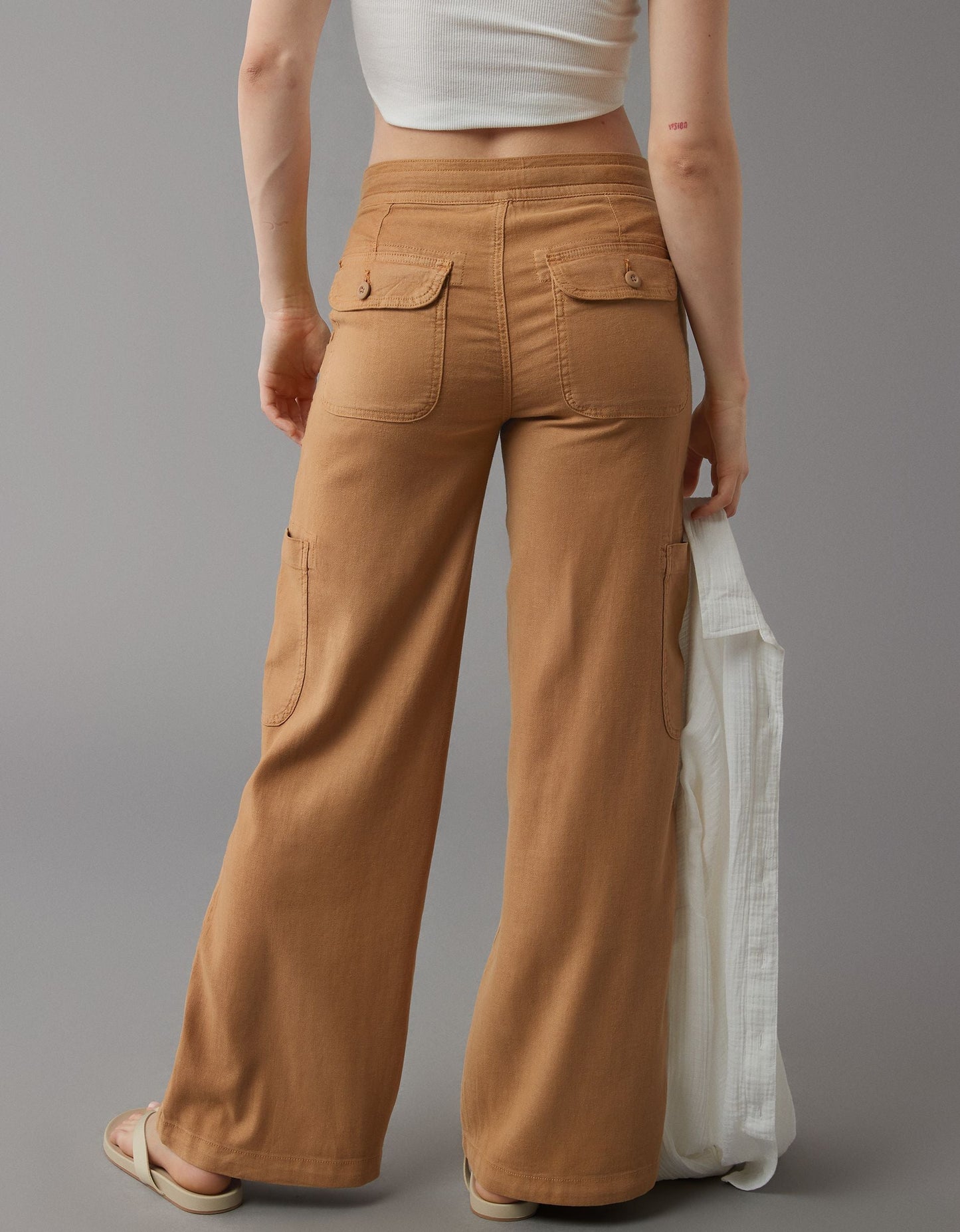 🔥Vente à chaud🔥 Pantalon cargo à jambes larges en lin