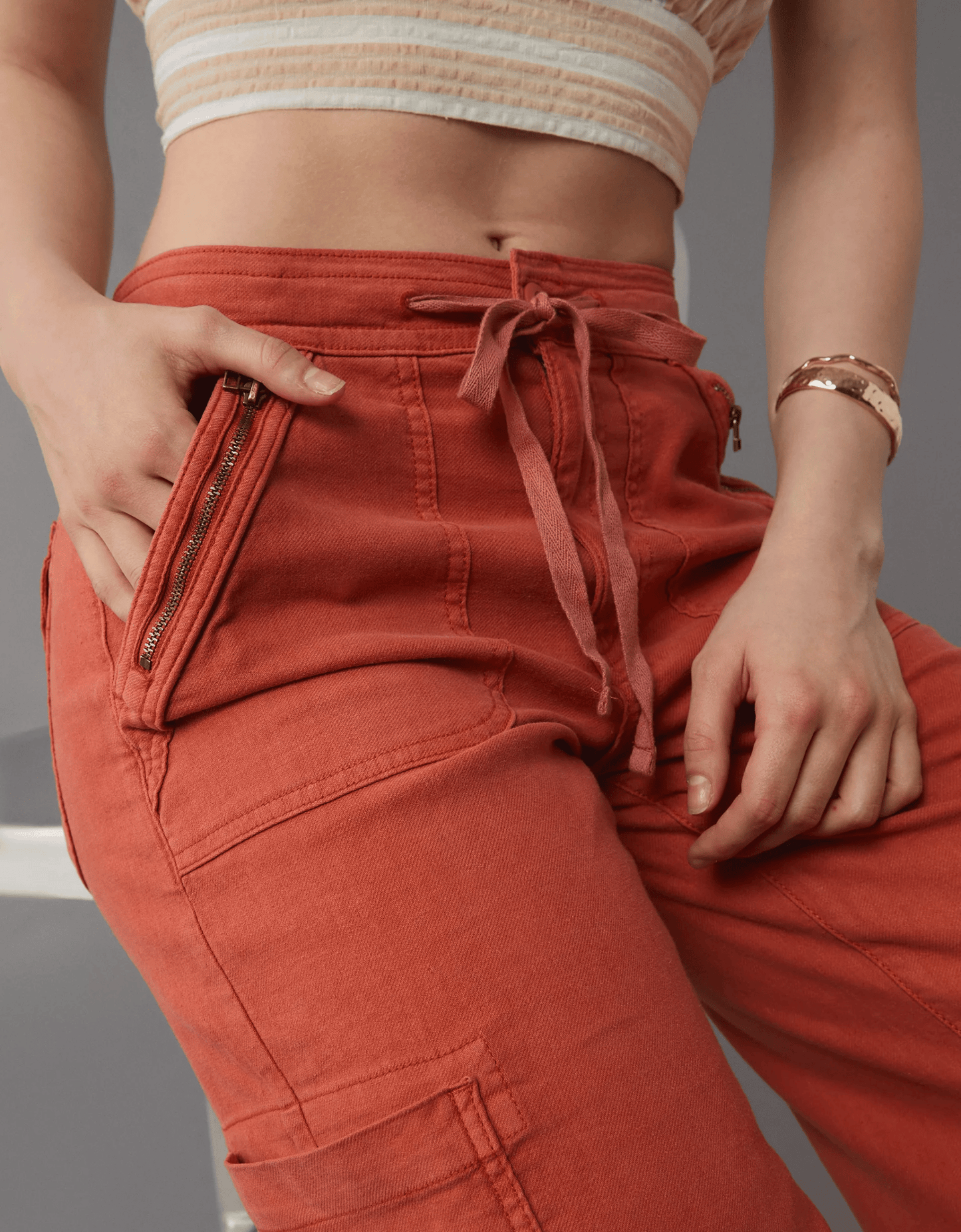 🔥Vente à chaud🔥 Pantalon cargo à jambes larges en lin