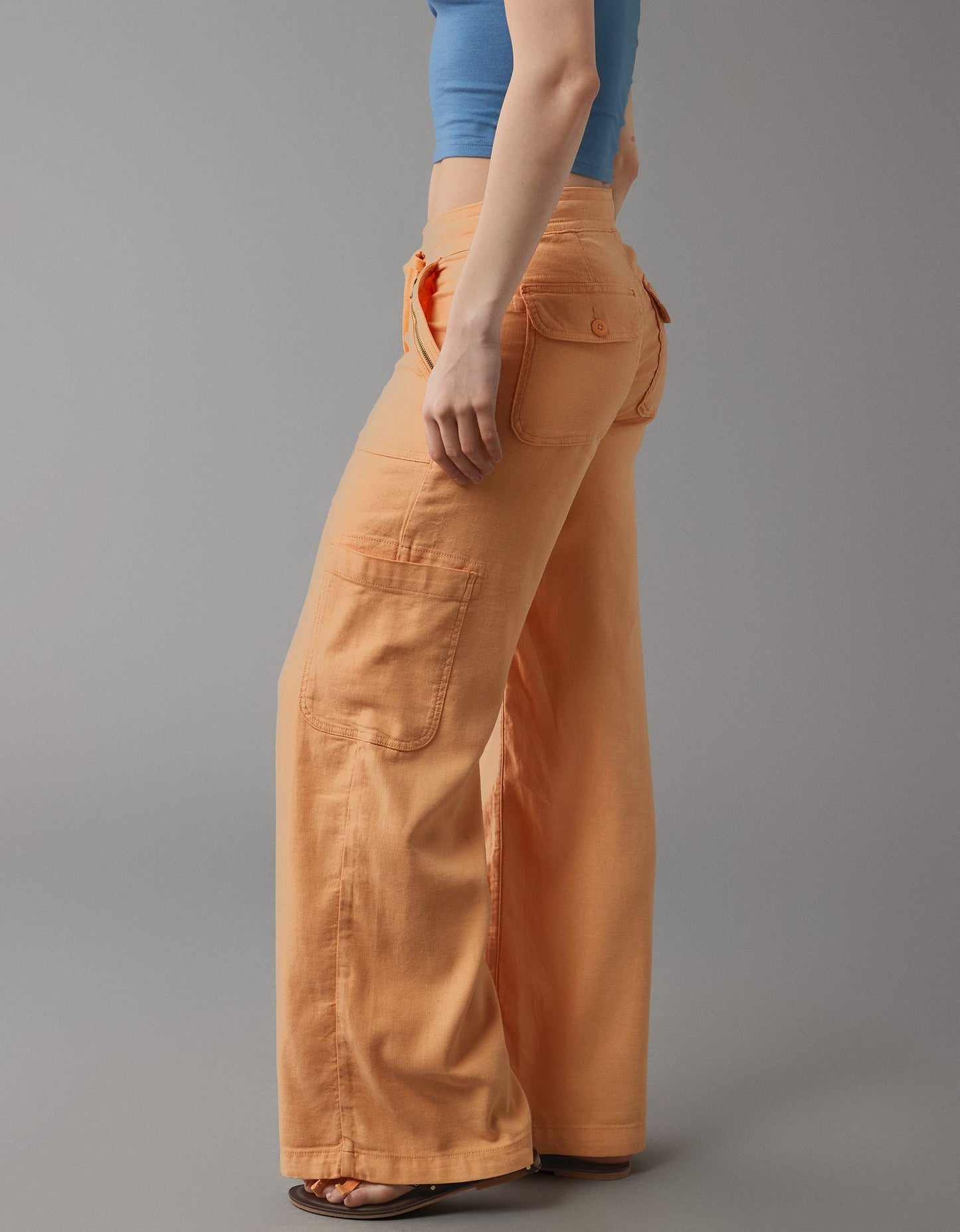 🔥Vente à chaud🔥 Pantalon cargo à jambes larges en lin