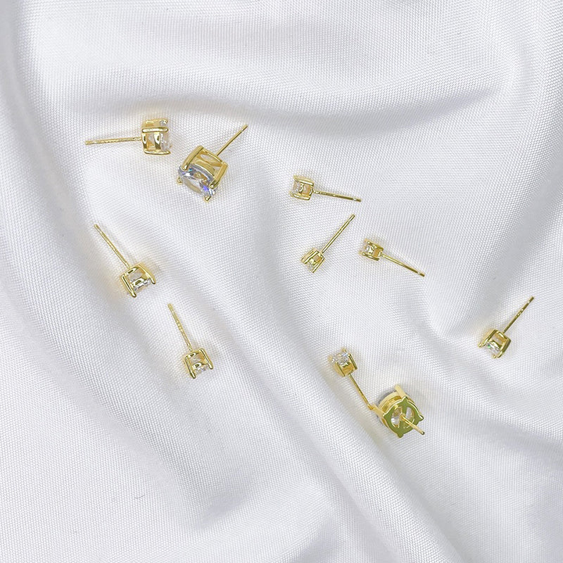 👸Boucles d'oreilles rondes étincelantes en Moissanite (50 % DE RÉDUCTION)