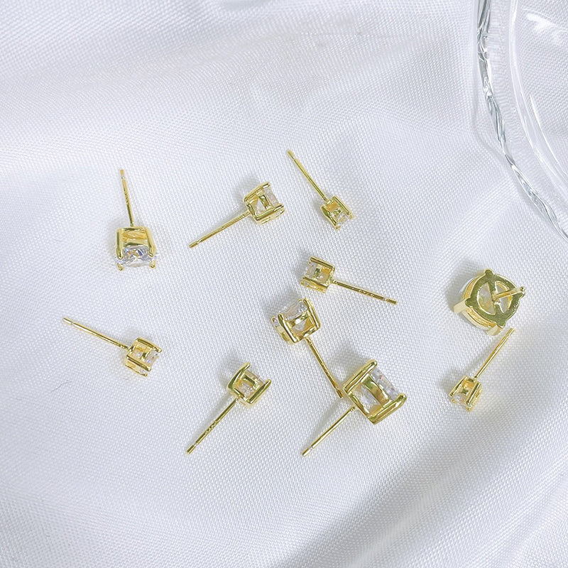 👸Boucles d'oreilles rondes étincelantes en Moissanite (50 % DE RÉDUCTION)