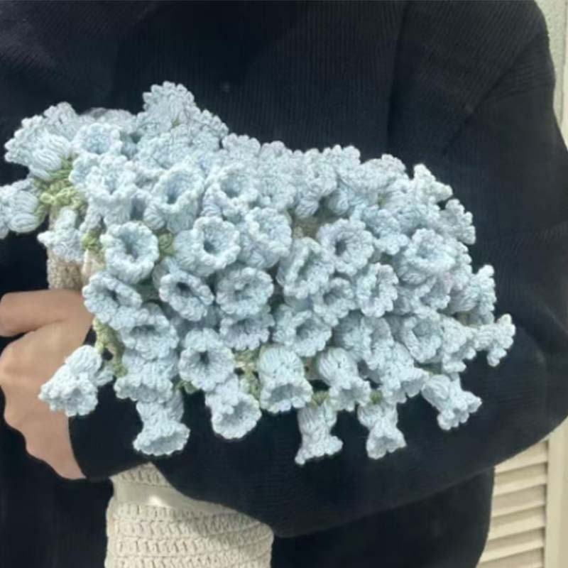 Couverture bouquet au crochet