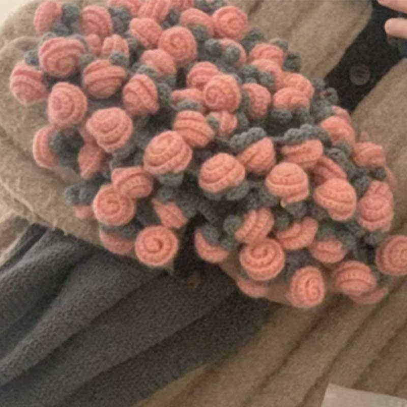 Couverture bouquet au crochet