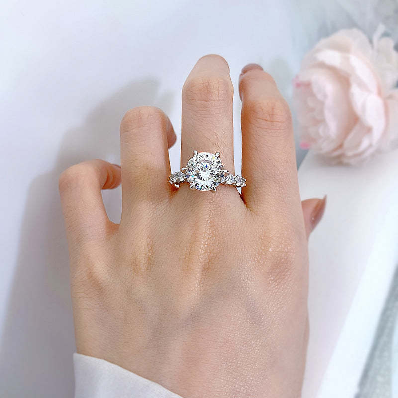 ⏳Bague spéciale⌛5 carats en argent sterling Clair de lune limitée dans le temps