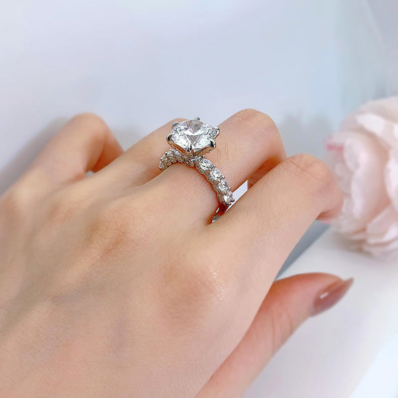 ⏳Bague spéciale⌛5 carats en argent sterling Clair de lune limitée dans le temps