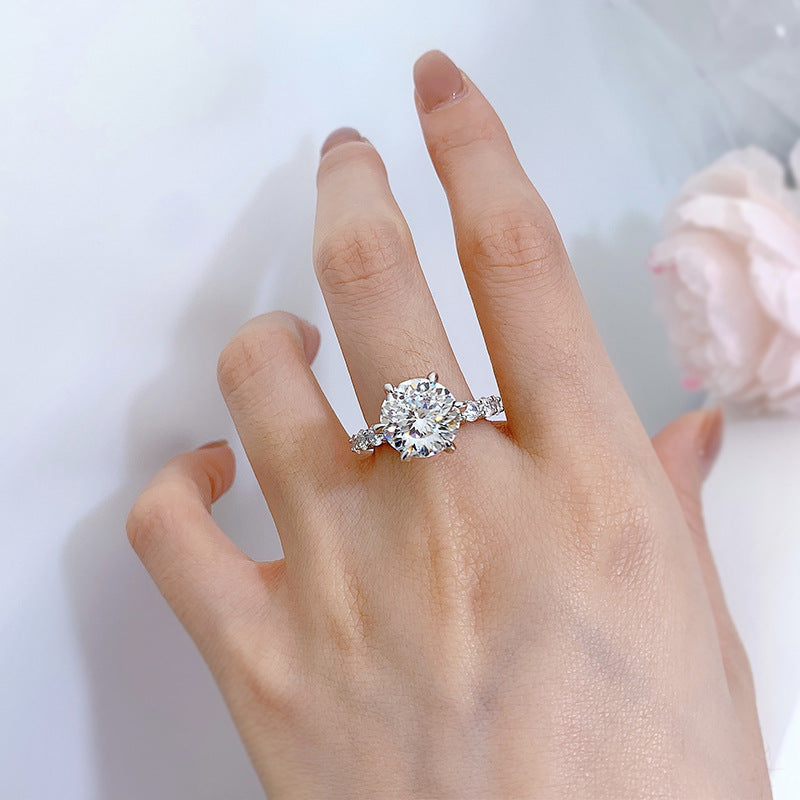 ⏳Bague spéciale⌛5 carats en argent sterling Clair de lune limitée dans le temps