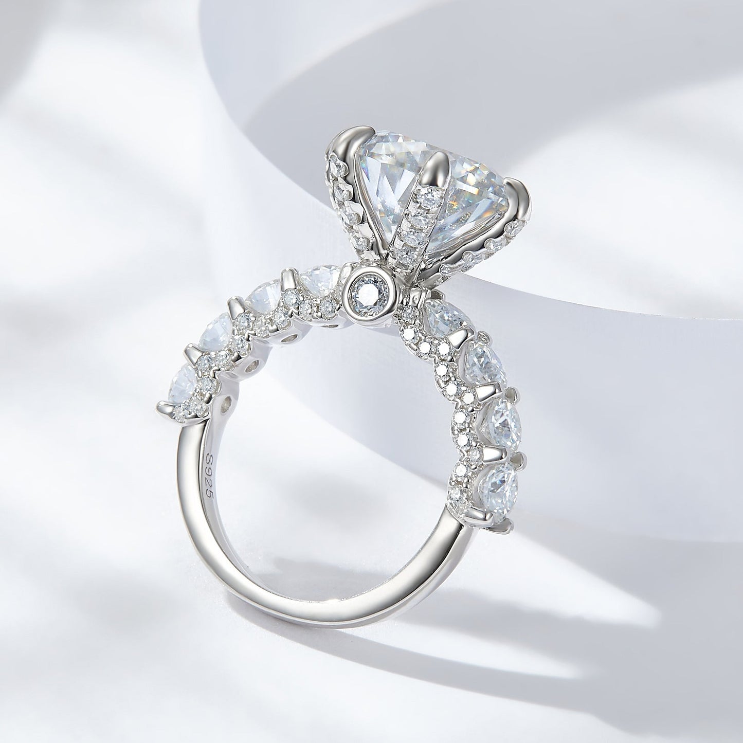 ⏳Bague spéciale⌛5 carats en argent sterling Clair de lune limitée dans le temps
