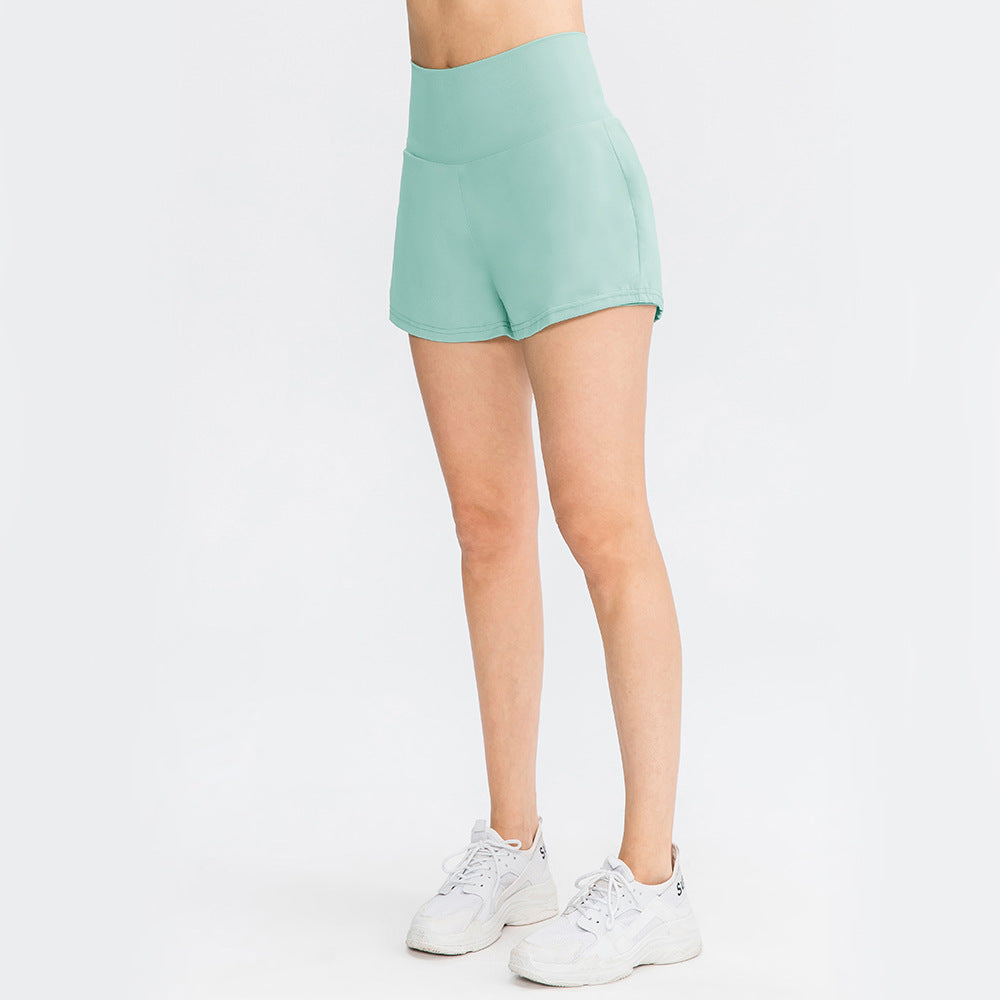 Short de yoga taille haute