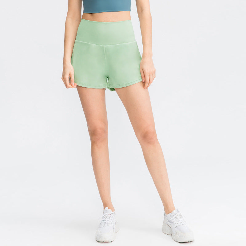 Short de yoga taille haute