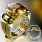 🎁2025 Hot Sale🔥Heavy Duty Vintage Zirconia Wide Band Ring