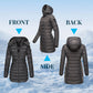 🔥HOT SALE 49% OFF✨Winter women's mid-length padded jacket warm solid color hooded jacket