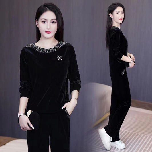 Women's Soft Casual Long Sleeve & Pants Suit