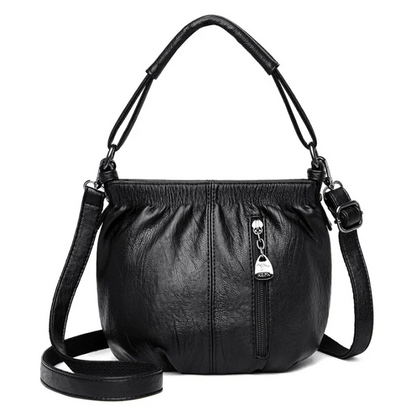 🎁Hot Sale 49% OFF⏳Fashion Simple Casual Pleated Bucket Soft Leather Handbag Shoulder Bag