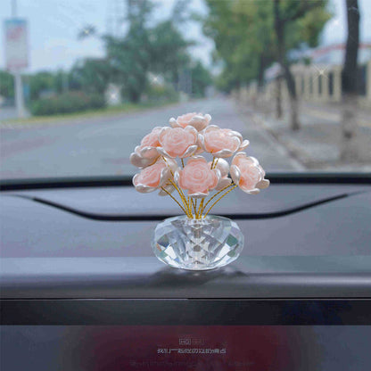 🎁Hot Sale 50% OFF⏳Rose Bouquet Ornament Car Dashboard Decoration