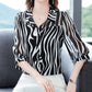 🎉(LIMITED TIME HOT SALE 40% OFF)🎉 Women's Thin Chiffon Striped Sunscreen Top