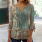 🔥2025 Nouveau Bestsellers🔥Chemise à col en V imprimée femme