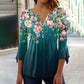 🔥2025 Nouveau Bestsellers🔥Chemise à col en V imprimée femme