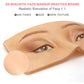 3D Eye Makeup Face Practice Board & Makeup Brushes