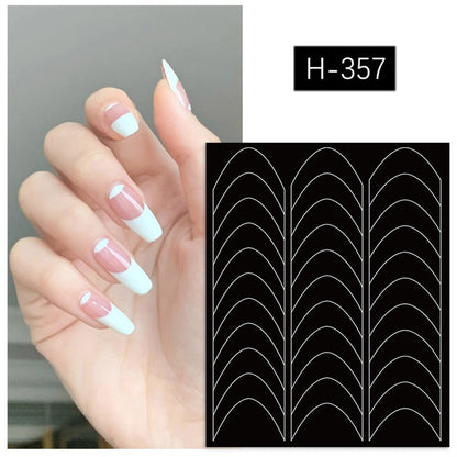 Cut-Out Stencil Stickers for Nail Art Airbrushing