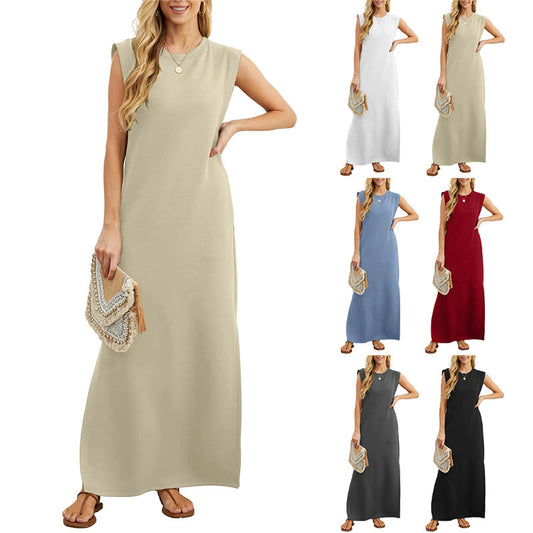 🔥Hot Sale🔥Women Loose Split Wrinkle-Free Long Dress