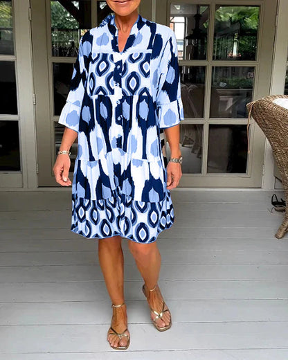 🔥HOT SALE🔥Spotted Print Pleated Dress