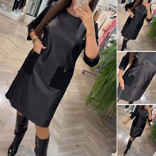 Women's Black Midi Dress