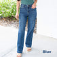 Jeans stretch cargo à jambe large et à taille haute pour femmes