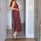 💖Femme Élégante Sans Manches Large Jambe Combinaison