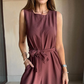 💖Femme Élégante Sans Manches Large Jambe Combinaison