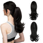 ✨Le secret de la confiance👸Femmes légèrement bouclés Fibre chimique Simulation de cheveux Fausse queue de cheval naturelle épingle à cheveux