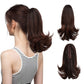 ✨Le secret de la confiance👸Femmes légèrement bouclés Fibre chimique Simulation de cheveux Fausse queue de cheval naturelle épingle à cheveux