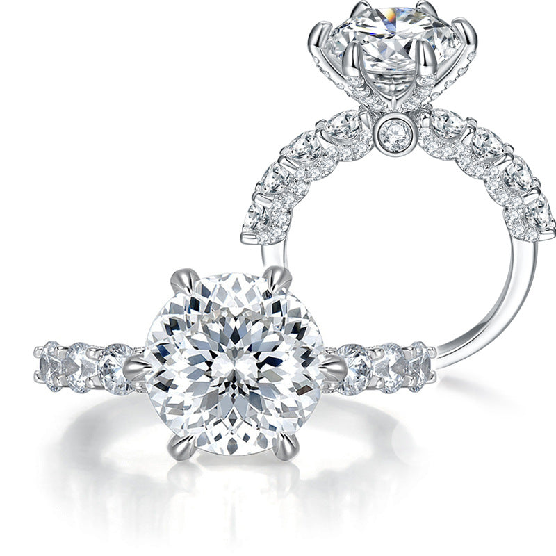 ⏳Bague spéciale⌛5 carats en argent sterling Clair de lune limitée dans le temps