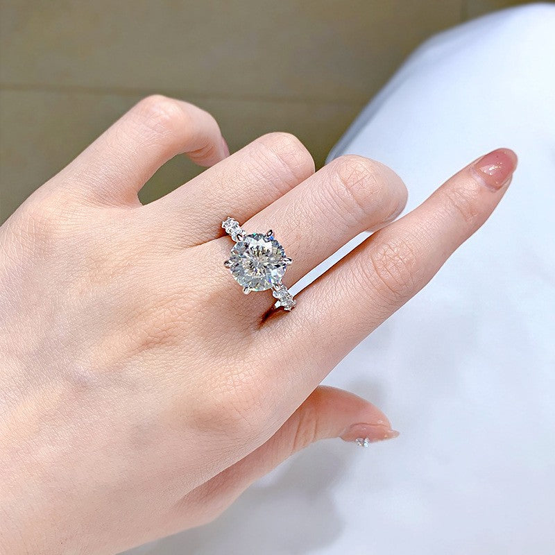 ⏳Bague spéciale⌛5 carats en argent sterling Clair de lune limitée dans le temps