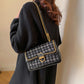 🎊Christmas Pre-sale-40% Off🎊Ladies Fashion Plaid Chain Square Single Shoulder Bag