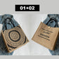 Women's Large Capacity Flax Tote Bag