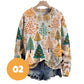 🎅🎄Buy 2 Free shipping🎄Christmas Tree Print Knit Pullover Sweater