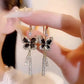 🔥HOT SALE NOW 49% OFF 🎁Crystal Butterfly Tassel Earrings