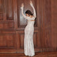 💃👑Sexy and elegant halter sleeveless lace trim braid dress, showcase women's charm!👑💃