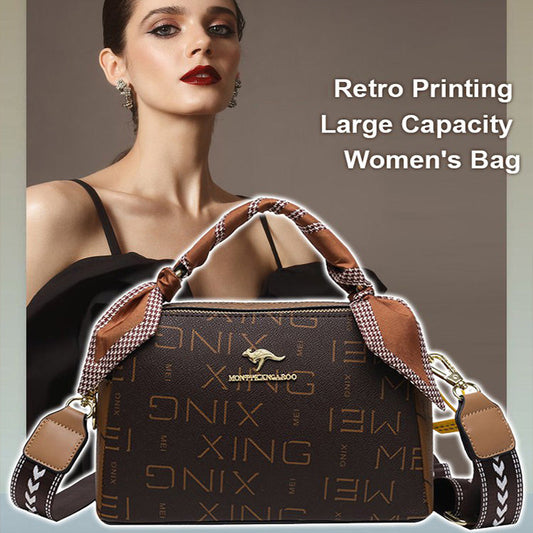 🔥Last Day Sale 50%🔥Women’s Vintage Printed Satchel Bag