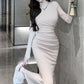 🔥Today's lowest price🔥Women's Thermal Pleated Slim Fit Maxi Dress💖