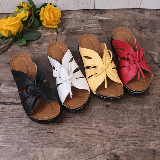 🔥Last Day 40%OFF🔥Women's Comfort Bowtie Slide Sandals